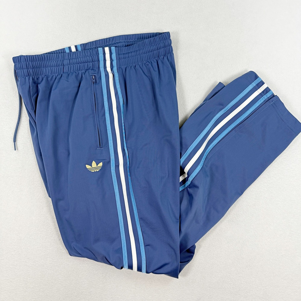 Adidas Originals Firebird Track Pants Size M Mens Crew Blue/White KD3822, NEW